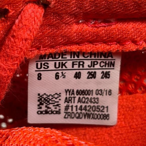 Adidas Bright Orange Womens Running Shoe Adizero Adios Solar Red Sneaker Size 8 - Picture 3 of 10